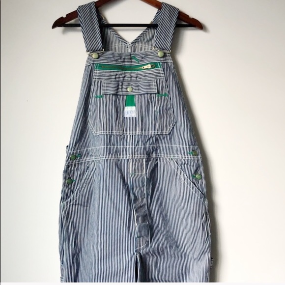 liberty striped overalls